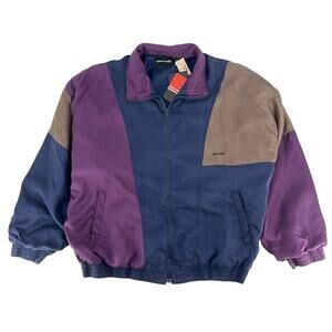 vintage Pierre Cardin silk windbreaker jacket NWT deadstock 90s 1990s